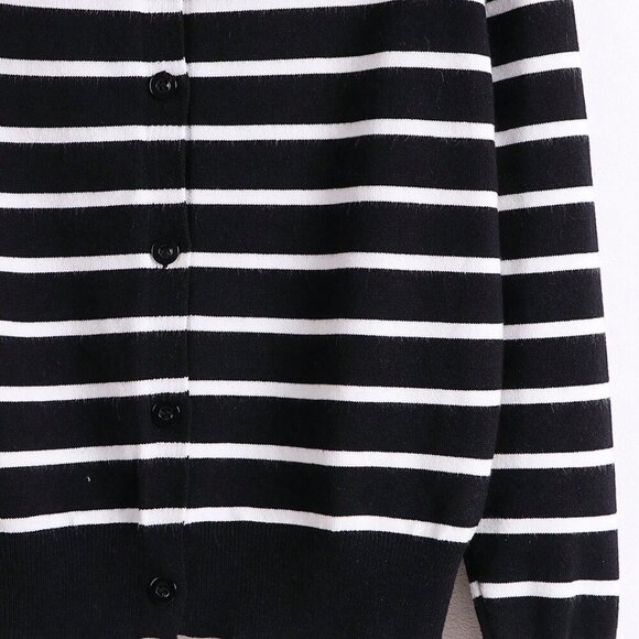 Black Casual Women's Cardigan - Picture 3 of 5